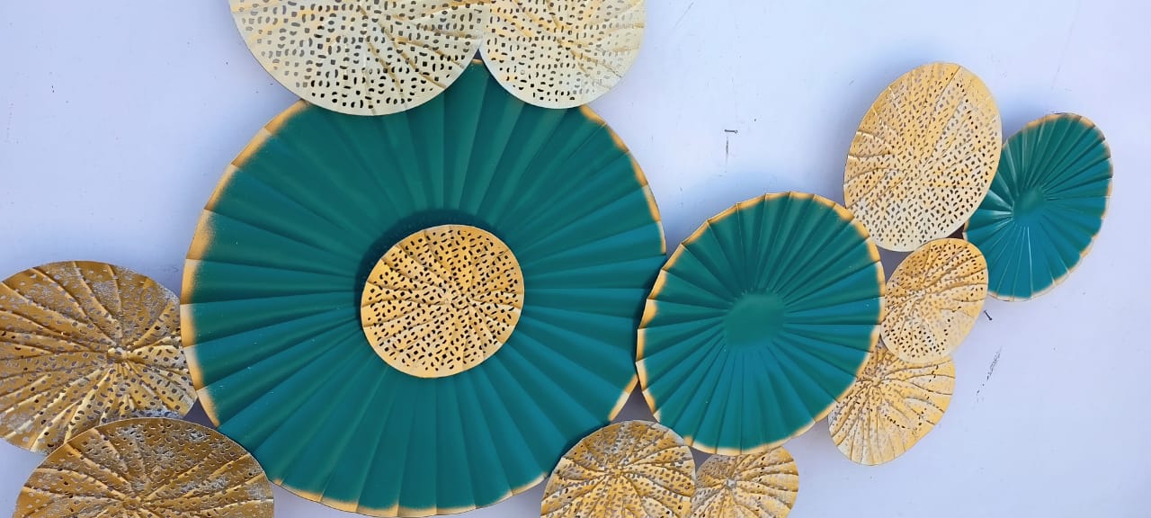 Golden Green Flower 27*48-V Home Decor