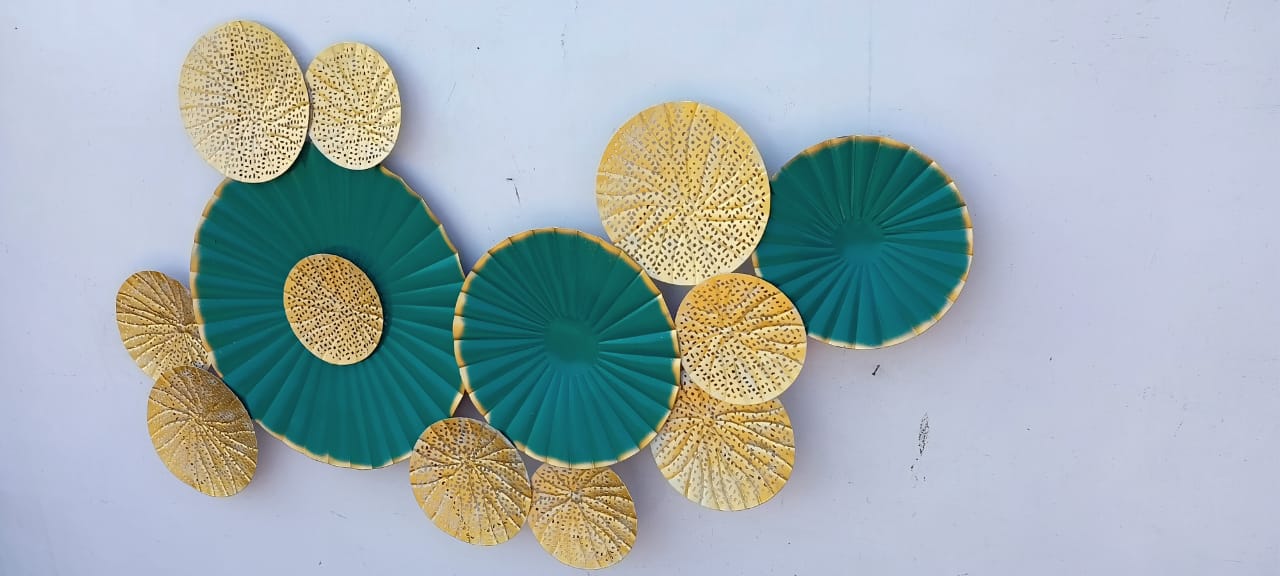 Golden Green Flower 27*48-V Home Decor