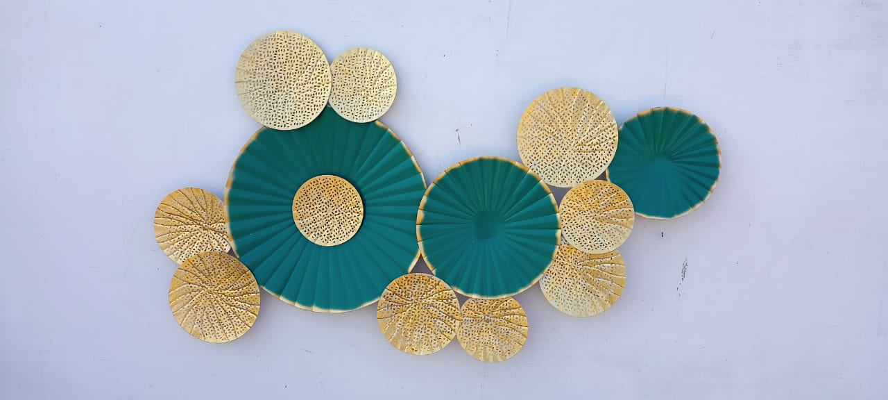 Golden Green Flower 27*48-V Home Decor