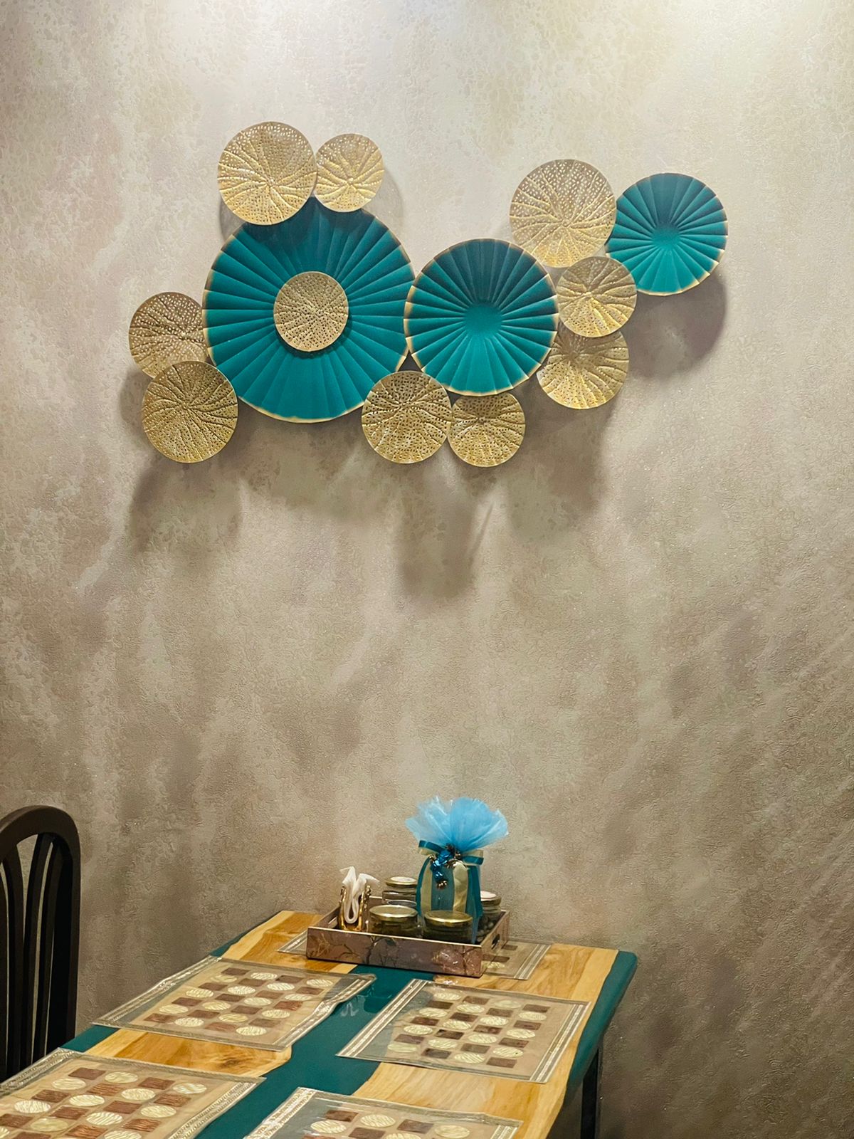 Golden Green Flower 27*48-V Home Decor