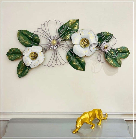 White hibicus Flowers wall Decor 22*48-V Home Decor