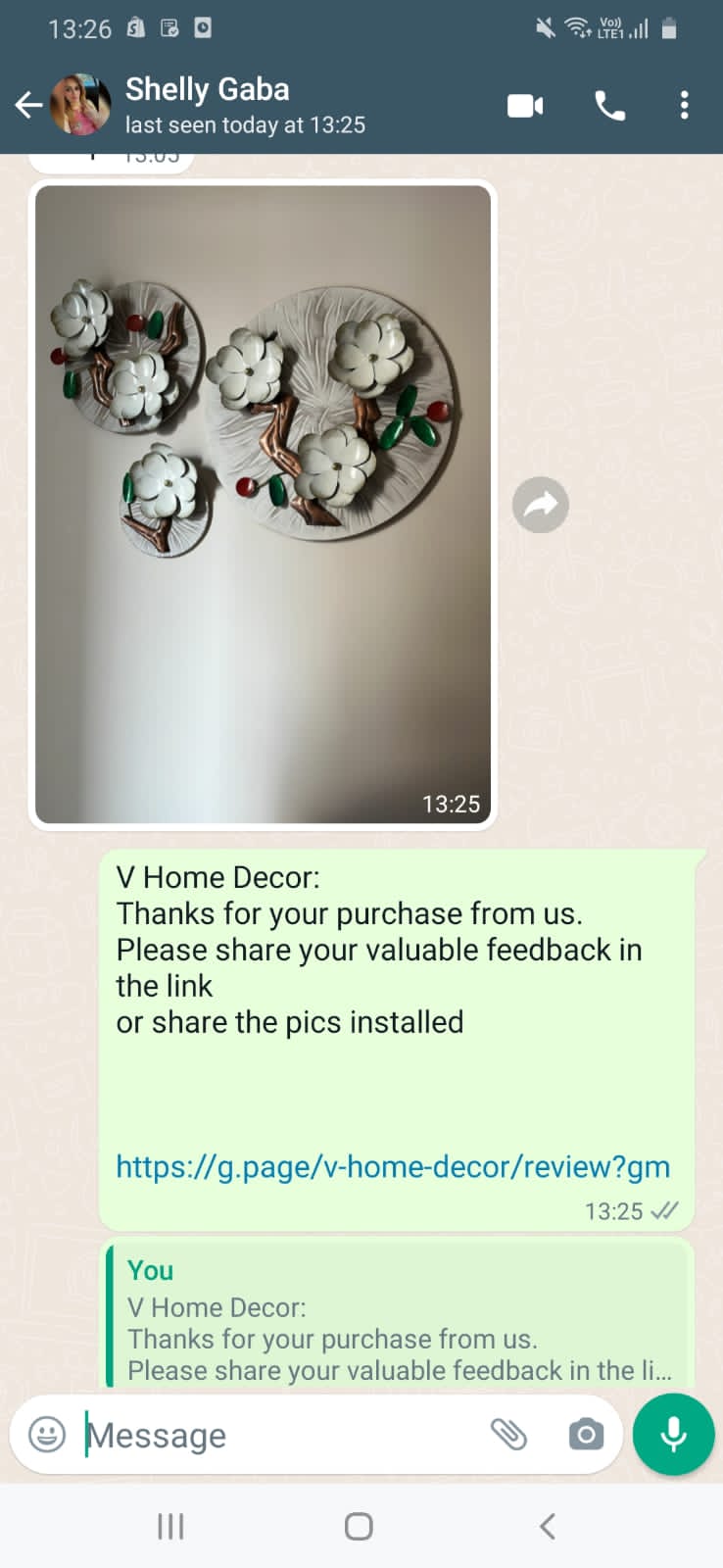 Flower Plates Set 3 Wall Decor 24*15*10-V Home Decor