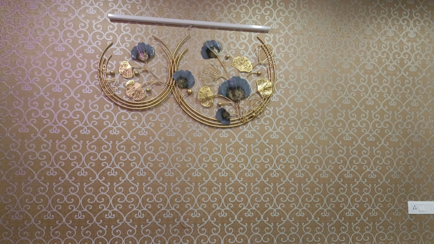 Double moon Ginkgo Ring 48*30-V Home Decor