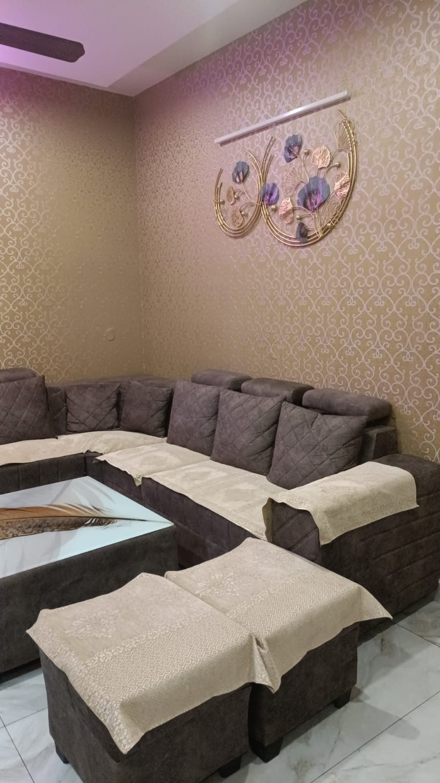 Double moon Ginkgo Ring 48*30-V Home Decor