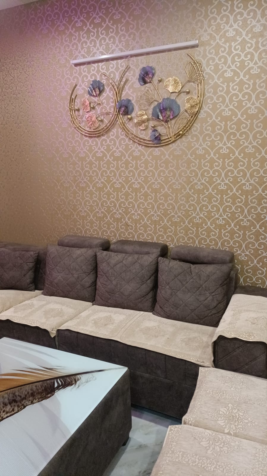 Double moon Ginkgo Ring 48*30-V Home Decor