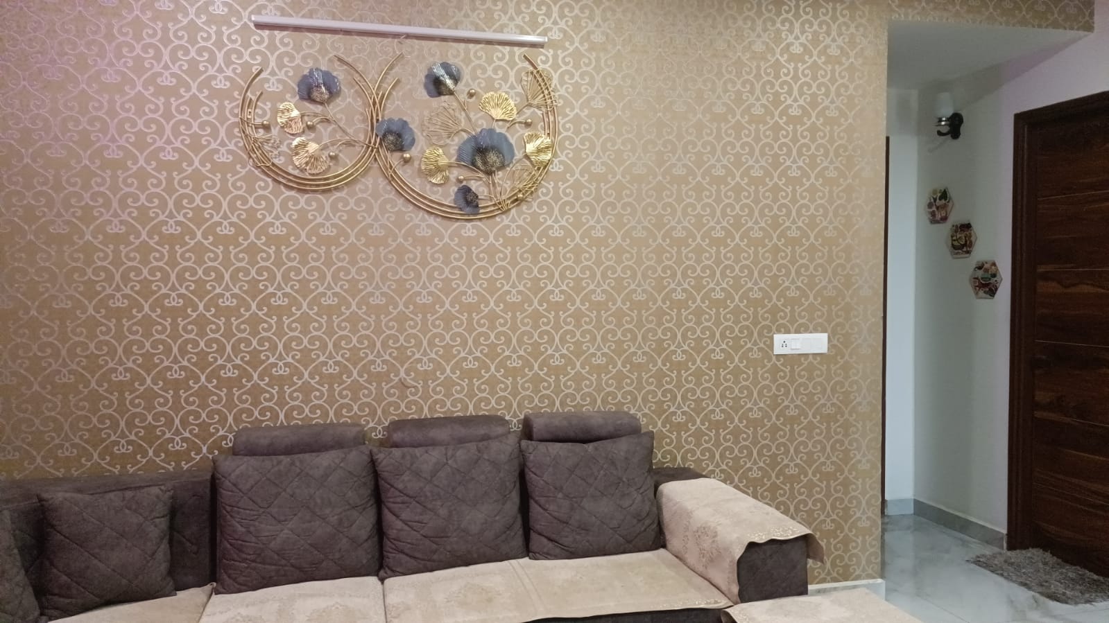 Double moon Ginkgo Ring 48*30-V Home Decor