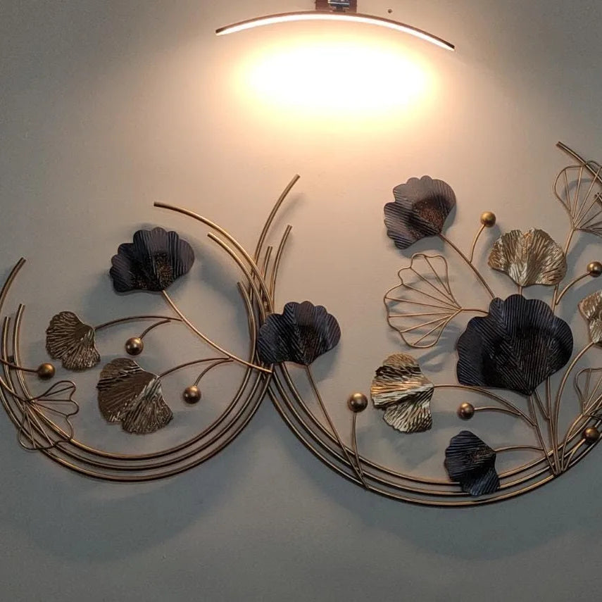 Double moon Ginkgo Ring 48*30-V Home Decor