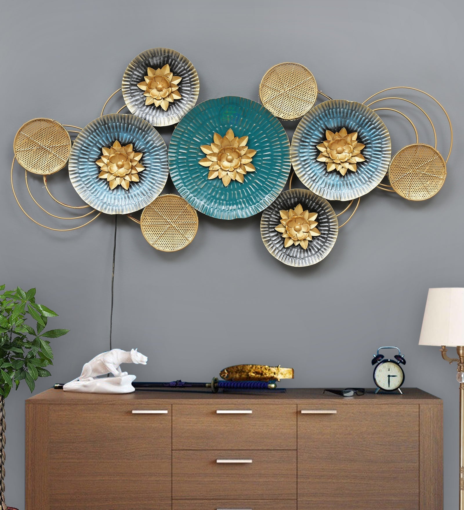 Plates Wall Decor 47*2*20-V Home Decor