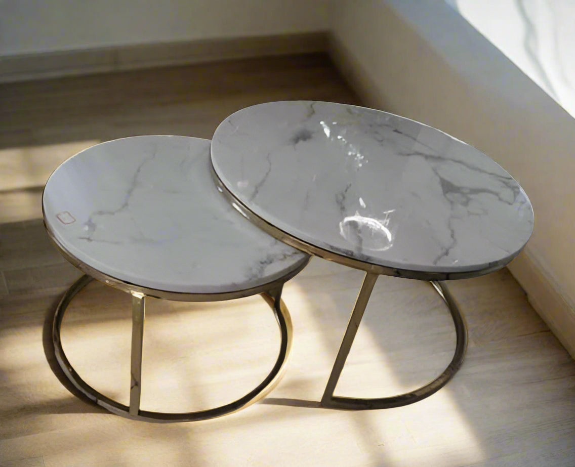 Stainless steel Center Table Set 28*21-V Home Decor