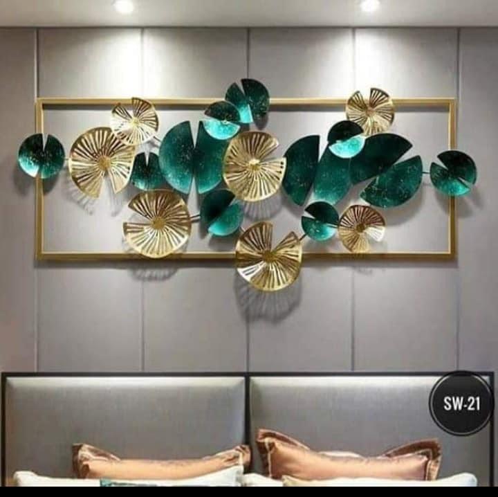 Golden Blue green Frame 60*24-V Home Decor