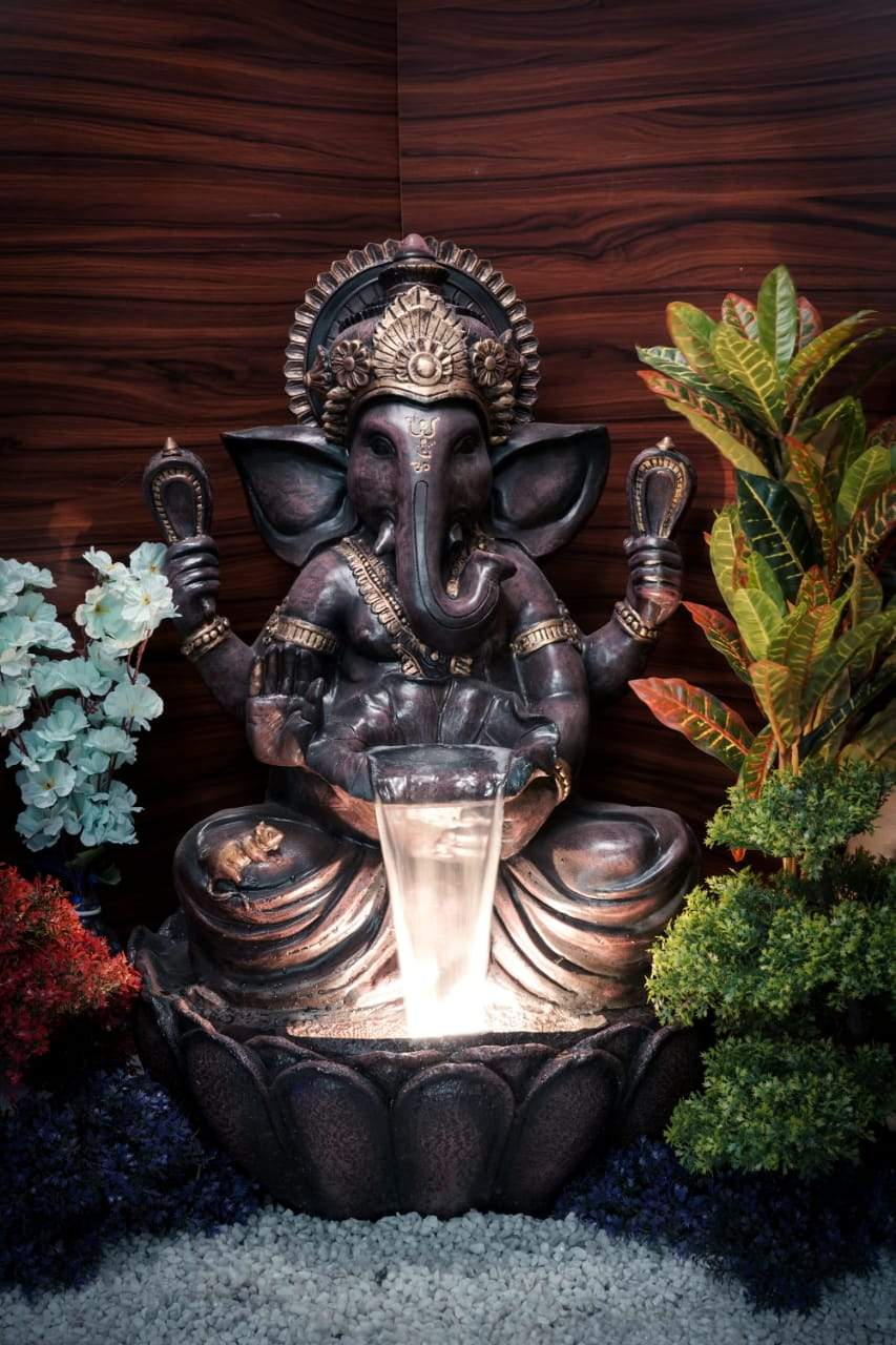 Ganesh lotus Fountain 24*36-V Home Decor