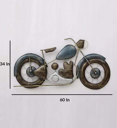 Blue Bike Wall Decor 60*34-V Home Decor