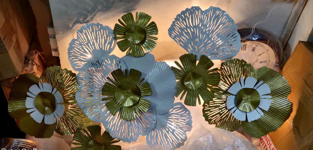 Golden White led Flower 48*24-V Home Decor