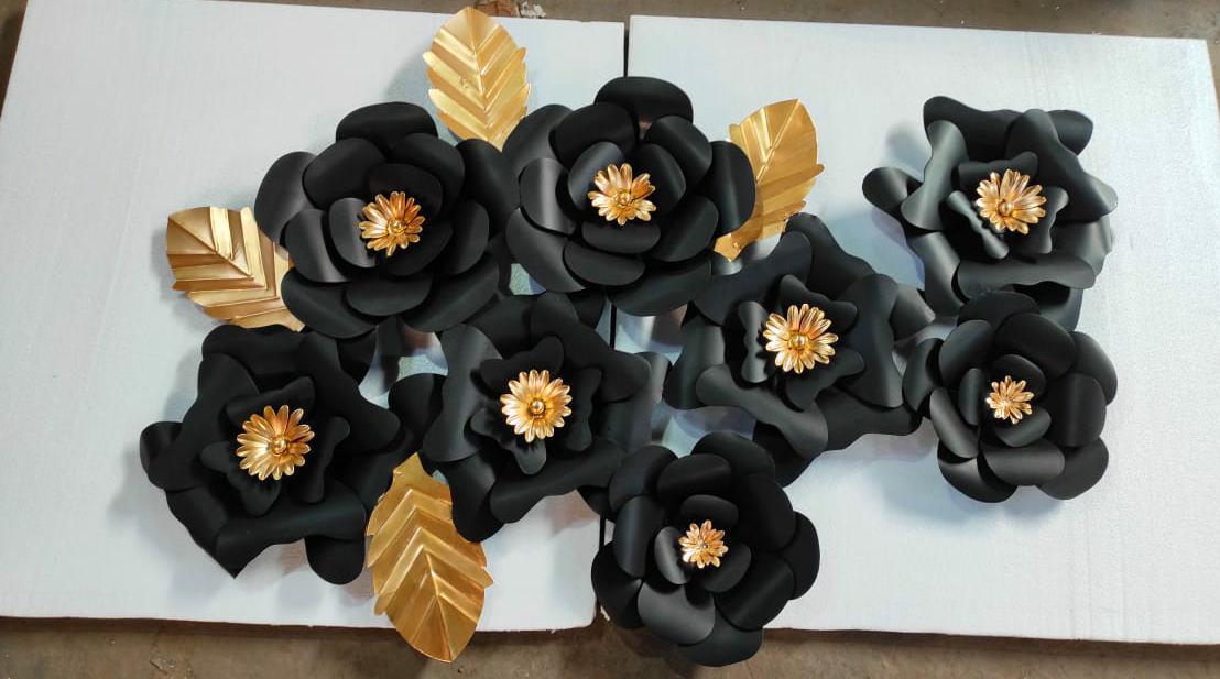 Black RoseFlower wall decor 48*24-V Home Decor