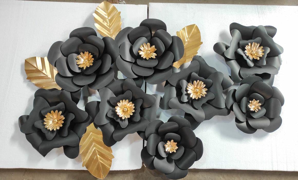 Black RoseFlower wall decor 48*24-V Home Decor