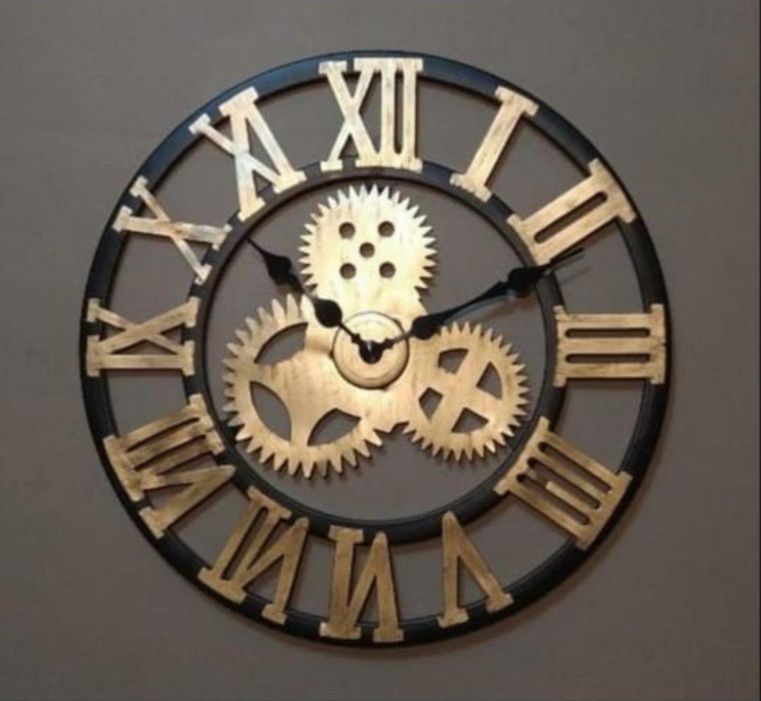 Roman Designer Clock 30*30-V Home Decor