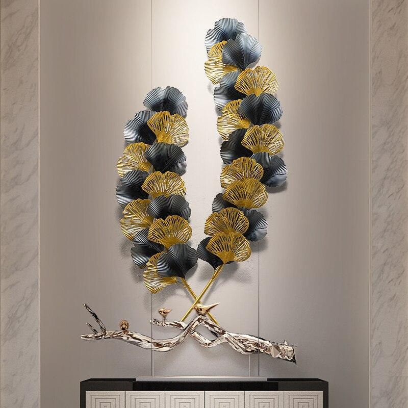 Ginkgo vertical Pair 48*25-V Home Decor