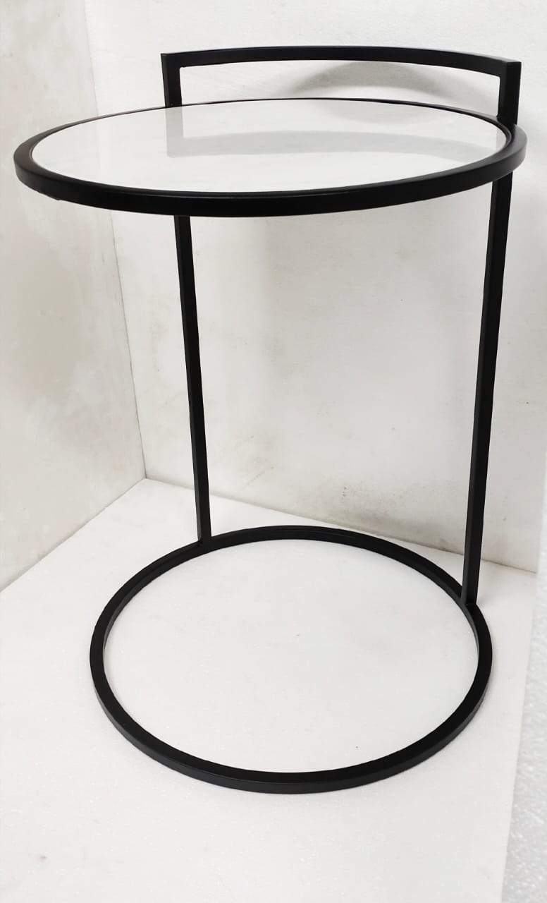 Marble Round Table 25*18-V Home Decor