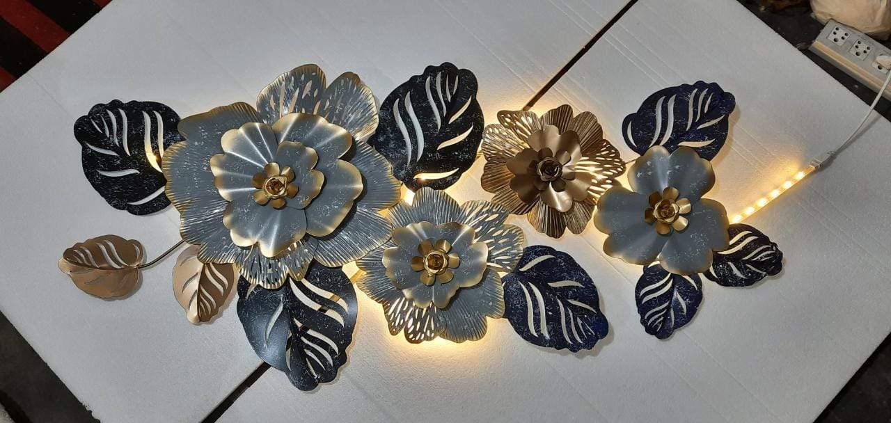 Tuberose gray Flower wall decor 50*23-V Home Decor