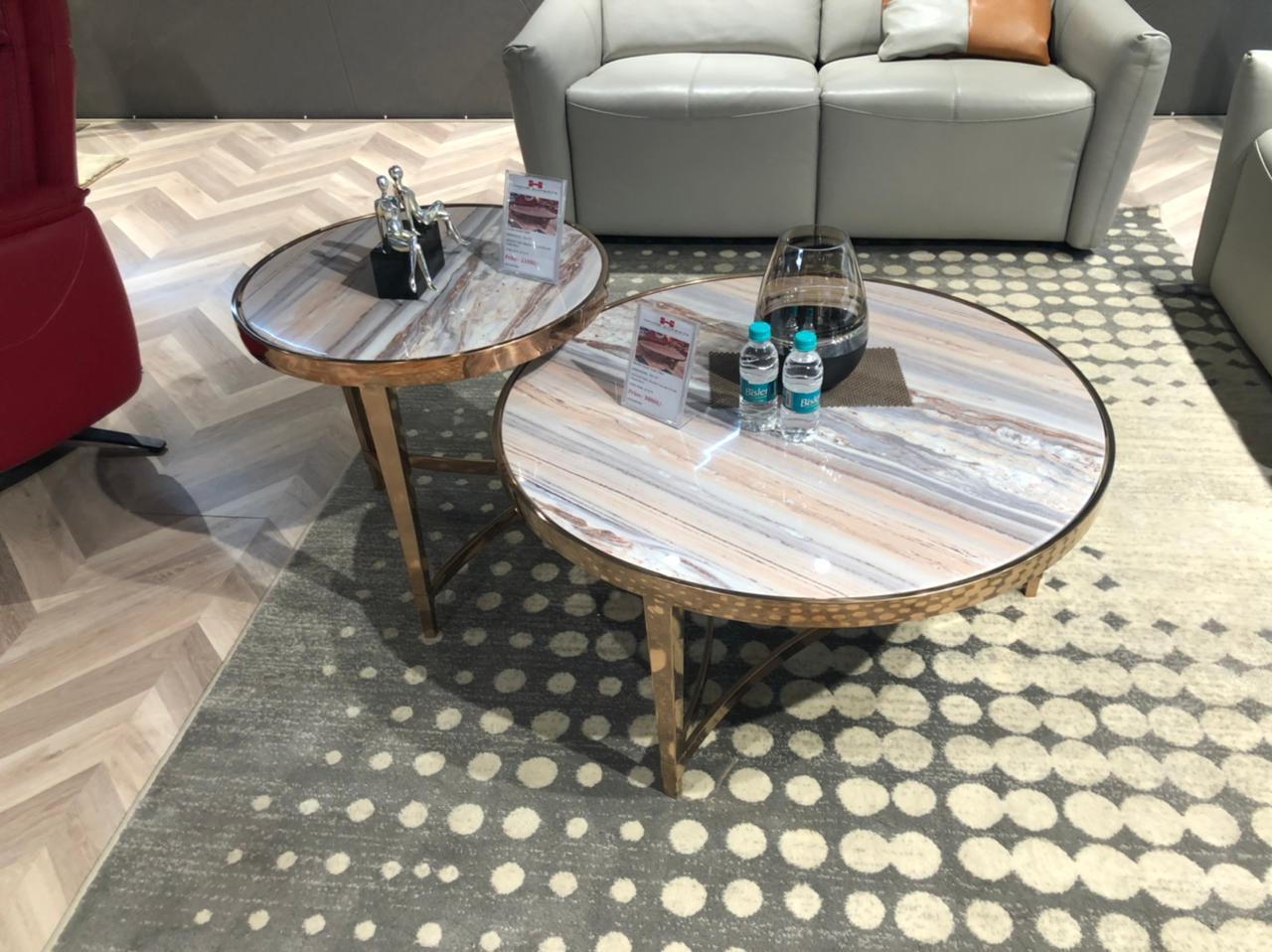 Round Marble Center Table 20*24-V Home Decor