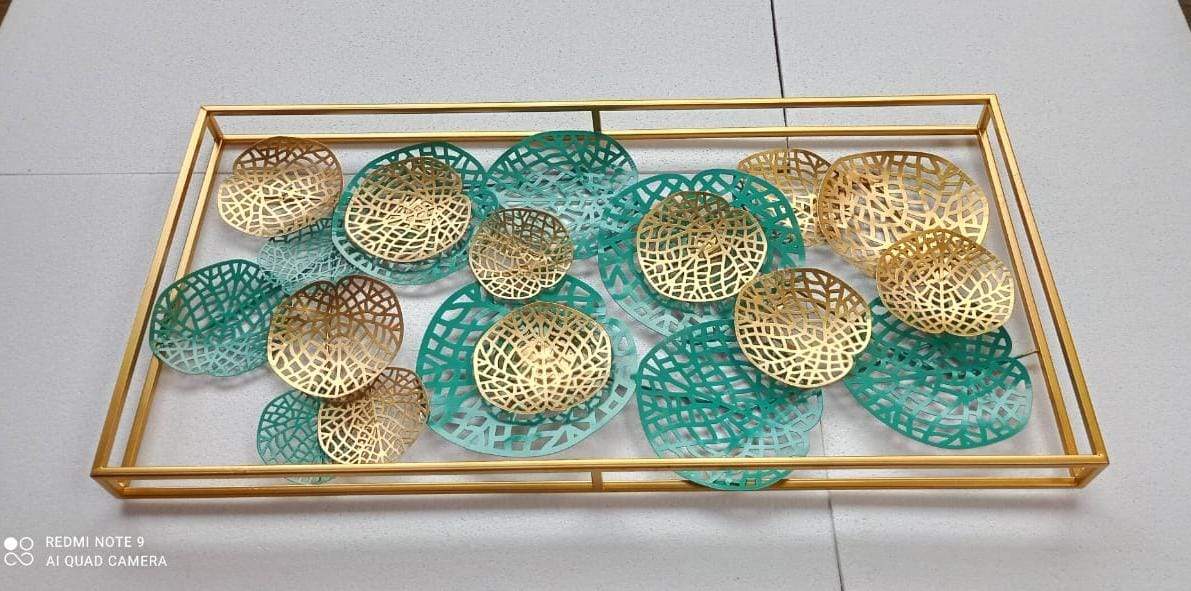 Lotus leaf wall art 48*24-V Home Decor