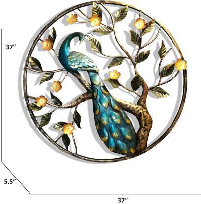 Ring flower Peacock 37*5*37-V Home Decor