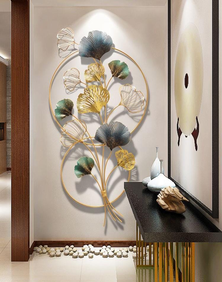 Double Ring Ginkgo bukey 50*24-V Home Decor