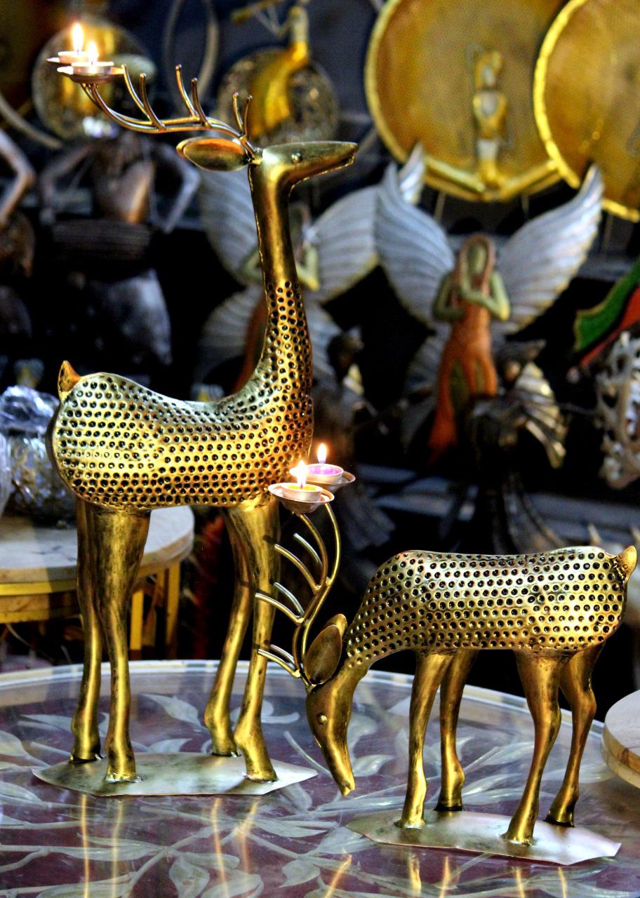 Deer Candle holder table decor 28*13-V Home Decor