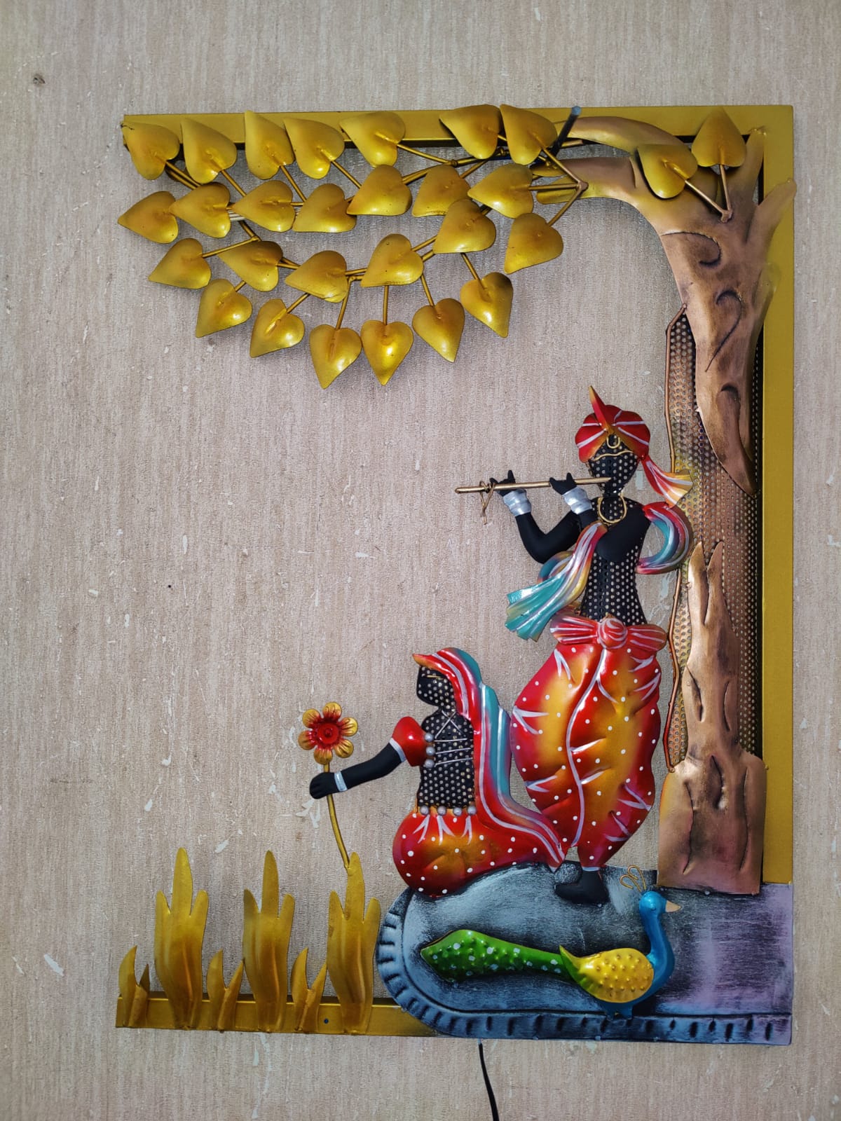 Radha Krishna bansuri Tree 21*32-V Home Decor