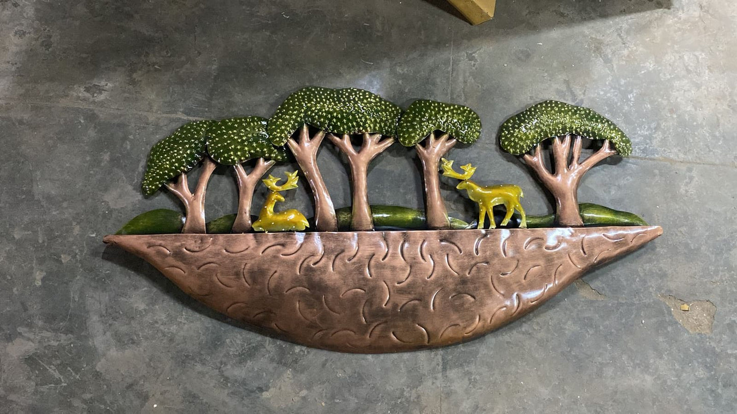 Deer With Trees  44*2*22-V Home Decor