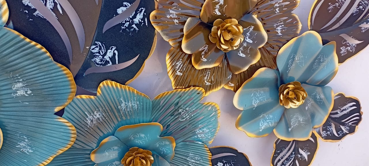 Blue Tuberose Flower Wall Decor 24*48-V Home Decor