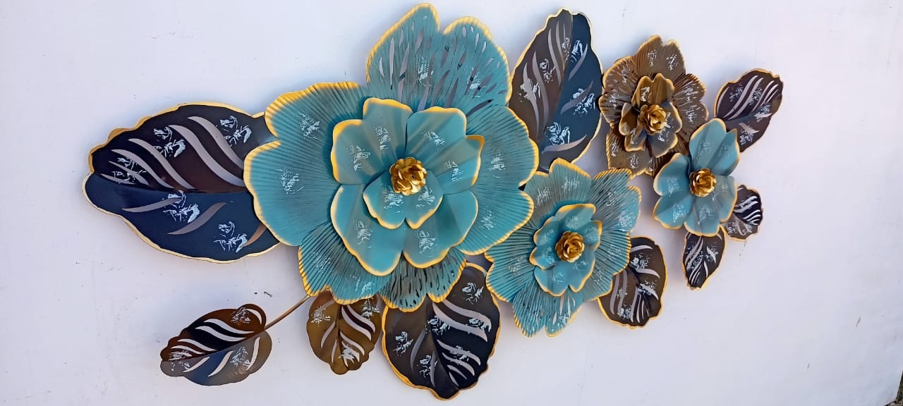 Blue Tuberose Flower Wall Decor 24*48-V Home Decor