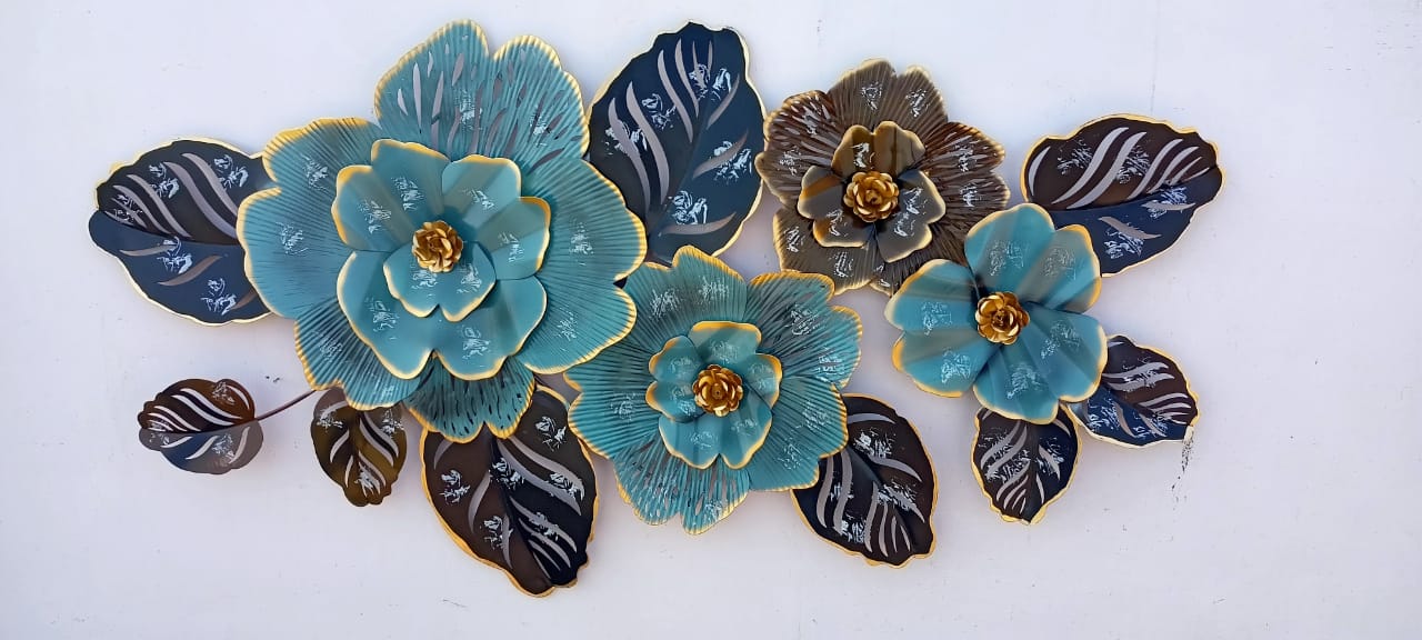 Blue Tuberose Flower Wall Decor 24*48-V Home Decor