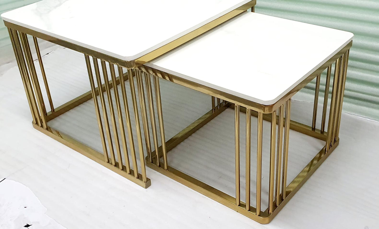Stainless Steel Centre Table 26*26*18-V Home Decor