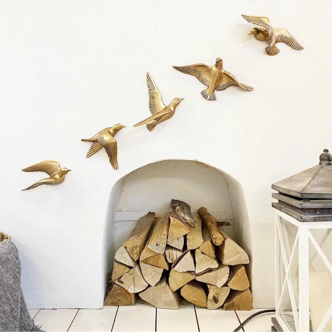 Aluminium Birds wall hanging 8*11-V Home Decor