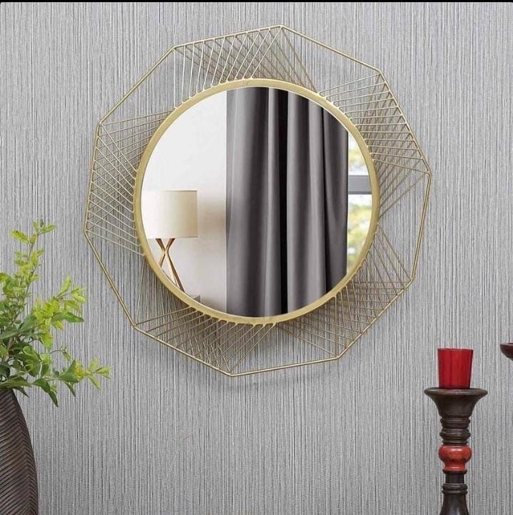 Mesh Design Mirror 24*24-V Home Decor