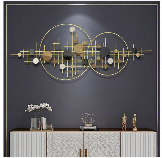 Mesh With Circle Background 55*22-V Home Decor