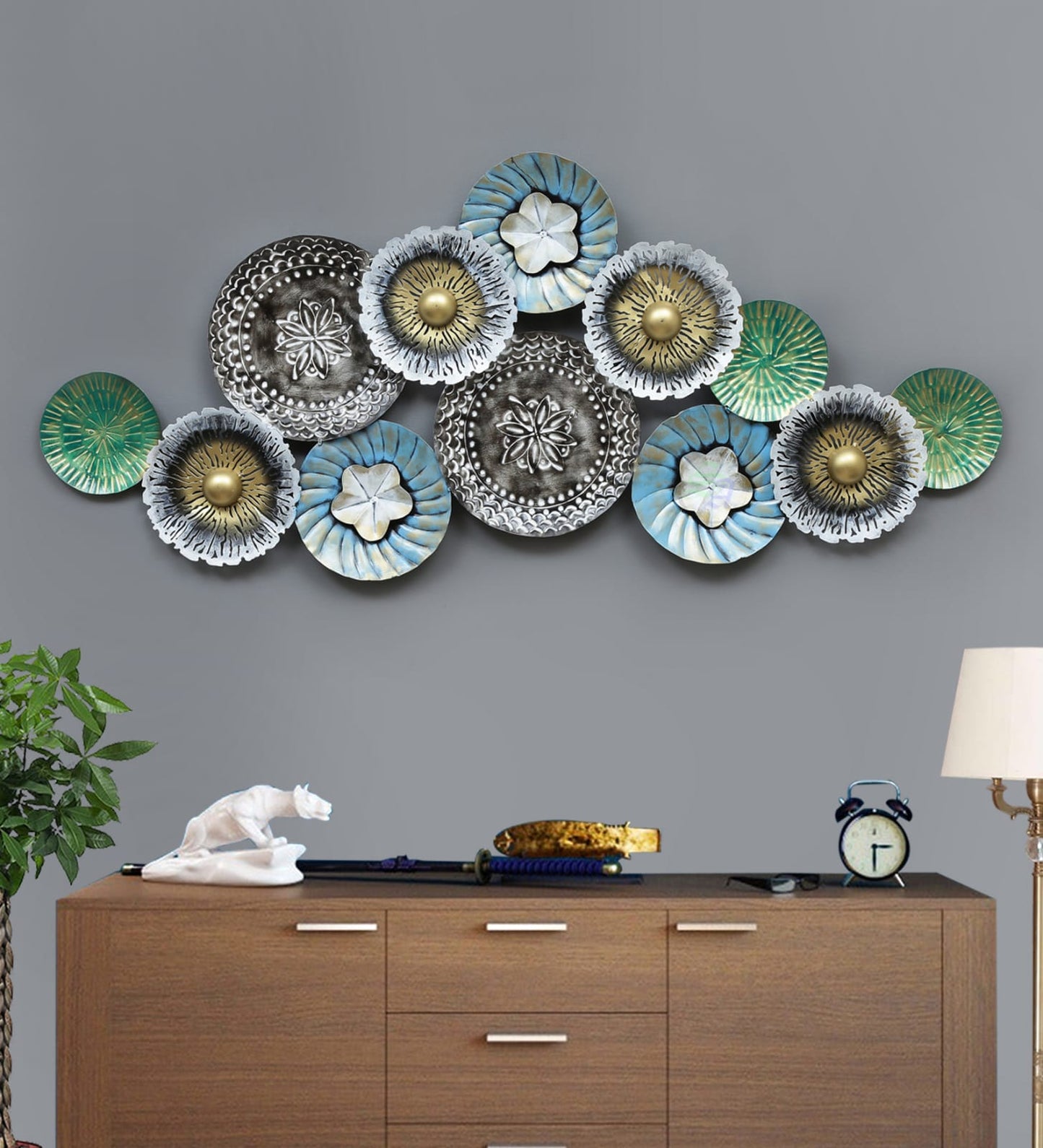 Multicolour Metal Wall Decor 21*47-V Home Decor