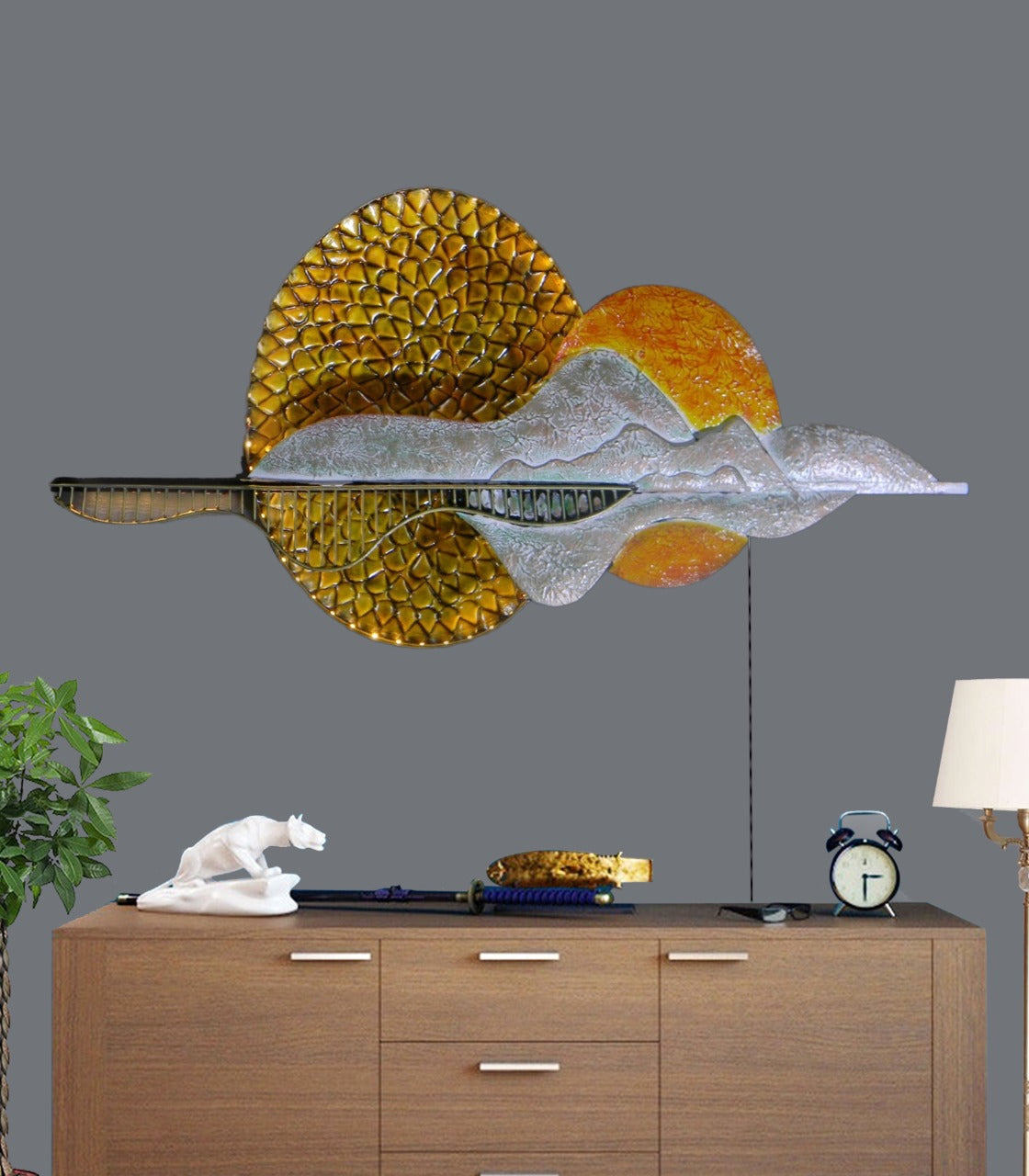 Mountain Wall Decor 36*2*18-V Home Decor