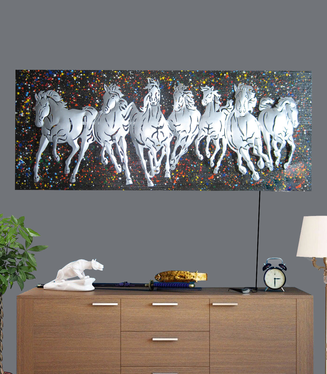 Metal Horse Frame Wall Decor 20*3*48-V Home Decor