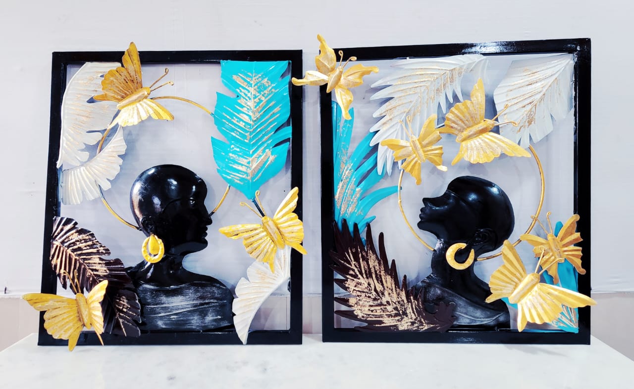 Butterfly feather Frame 24*21*2-V Home Decor