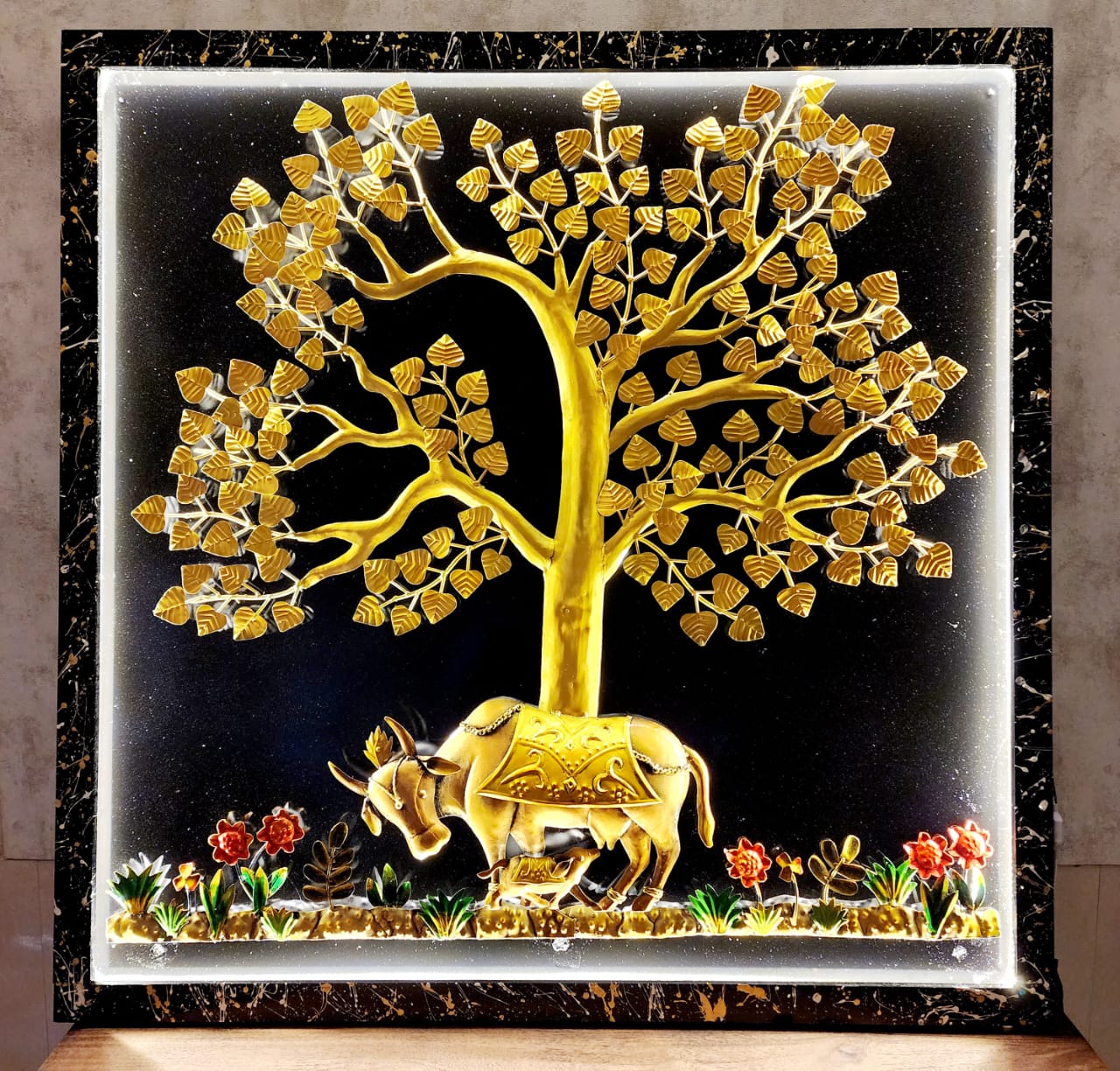 Kamdhenu Wall Art 48*48*5-V Home Decor