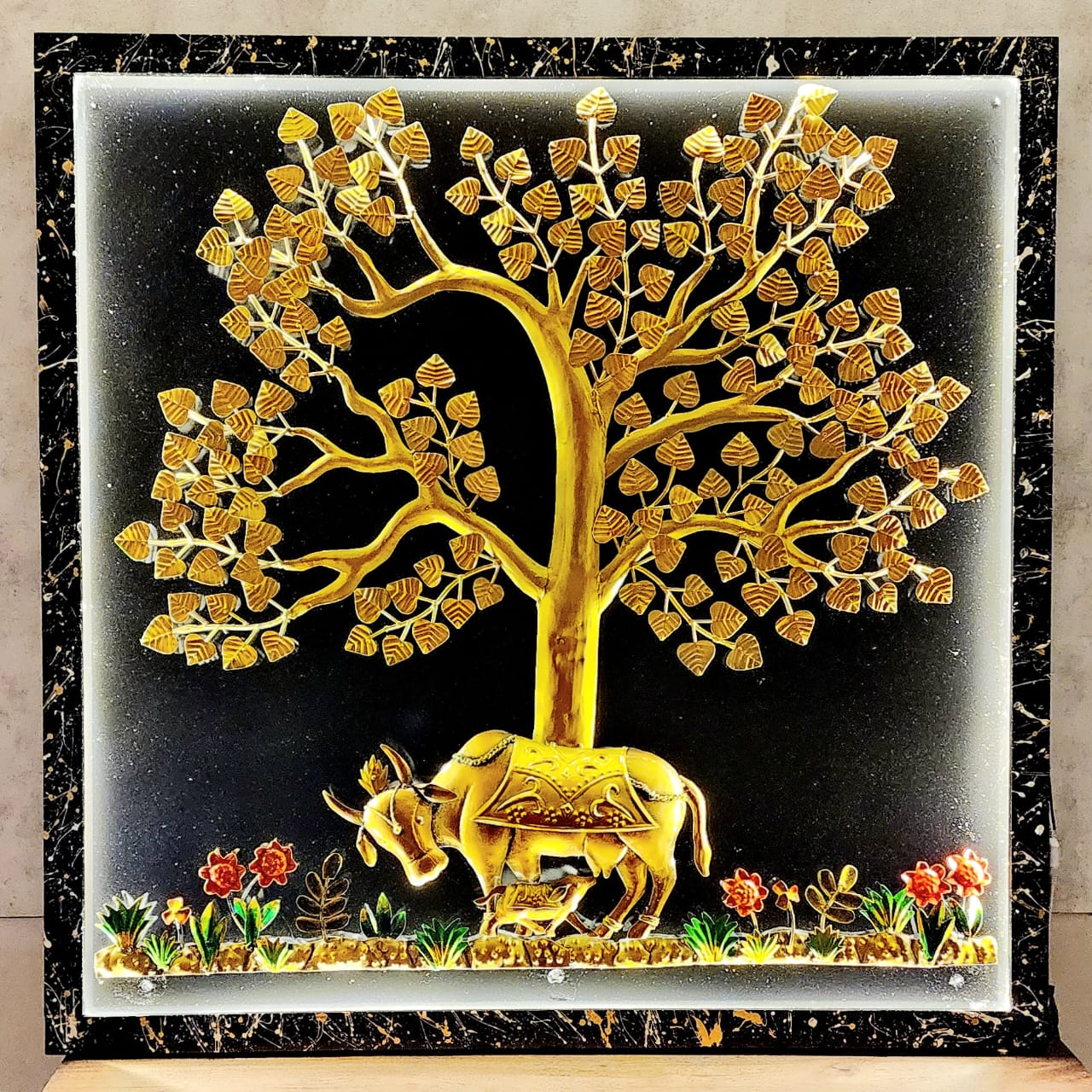 Kamdhenu Wall Art 48*48*5-V Home Decor