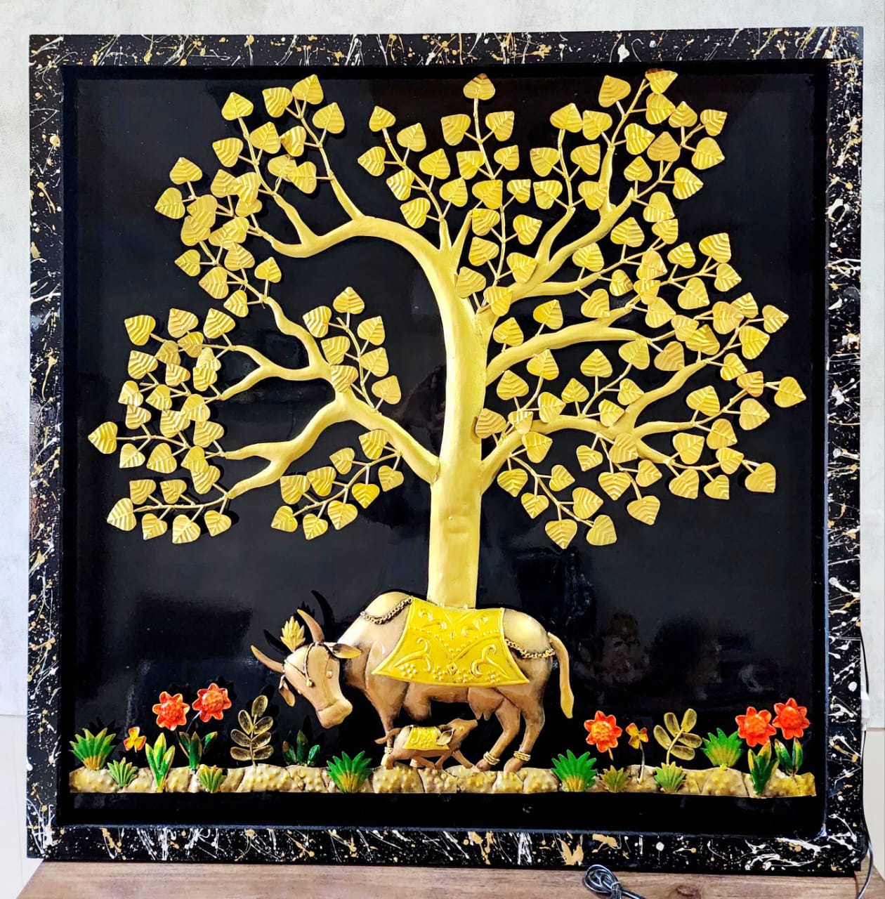 Kamdhenu Wall Art 48*48*5-V Home Decor