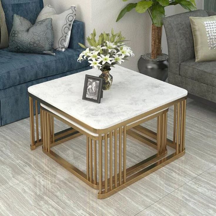 Stainless Steel Centre Table 26*26*18-V Home Decor