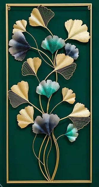 Double Frame Vertical Lily Wall Decor 24*48-V Home Decor