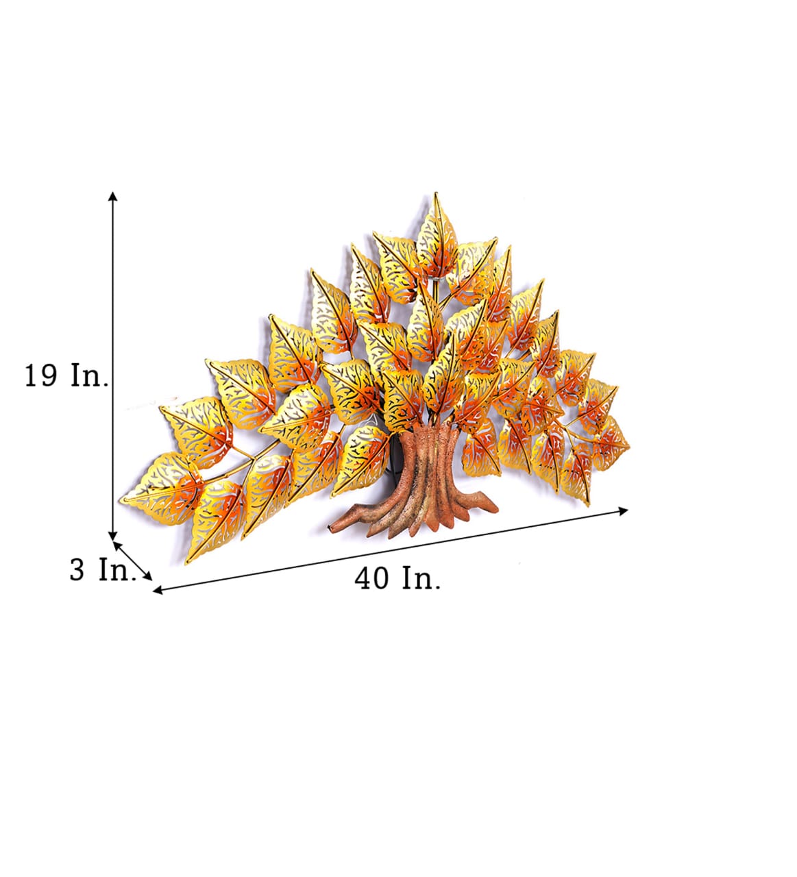 Good Luck Tree Golden 19*3*40-V Home Decor