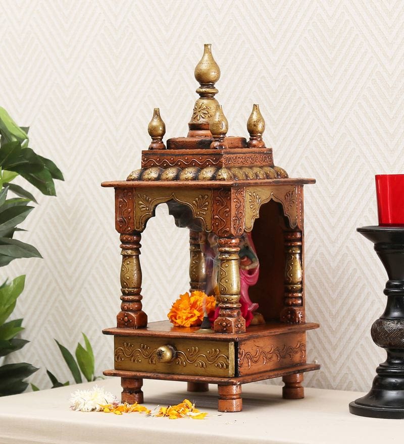 Mango Wood Mandir 18*8*8-V Home Decor