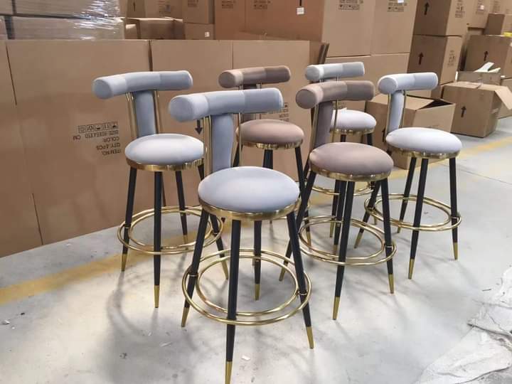 Stainless Steel Bar Chair 18*38*18-V Home Decor