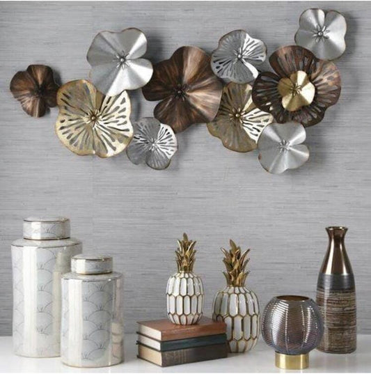 Gray Flower Wall Decor 26*48-V Home Decor
